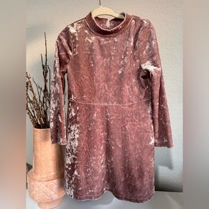 Blush Velvet Dress